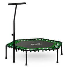 ACTIVESHOP Fitnes trampolin z ročajem 127 cm Neo-Sport - šesterokotni zeleni