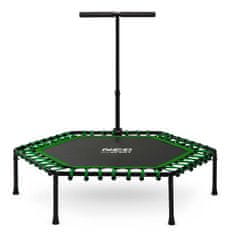 ACTIVESHOP Fitnes trampolin z ročajem 127 cm Neo-Sport - šesterokotni zeleni