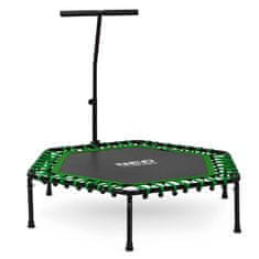 ACTIVESHOP Fitnes trampolin z ročajem 127 cm Neo-Sport - šesterokotni zeleni