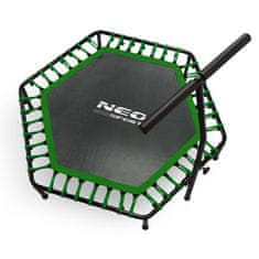 ACTIVESHOP Fitnes trampolin z ročajem 127 cm Neo-Sport - šesterokotni zeleni