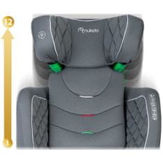 ACTIVESHOP Avtosedež Nukido Louis siv 15-36 kg ISOFIX