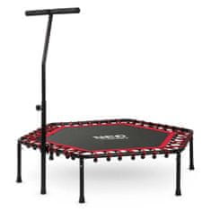 ACTIVESHOP Fitnes trampolin z ročajem 127 cm Neo-Sport - šesterokotni rdeči