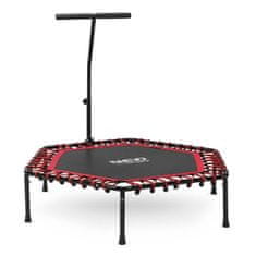 ACTIVESHOP Fitnes trampolin z ročajem 127 cm Neo-Sport - šesterokotni rdeči