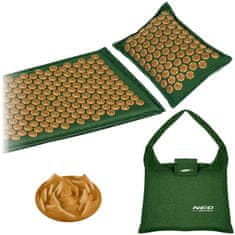 ACTIVESHOP Akupresurna podloga z blazino NS-902 c.green-gold