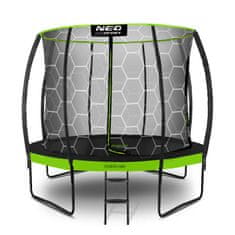 ACTIVESHOP Vrtni profilirani trampolin 8ft/252cm z notranjo mrežo Neo-Sport