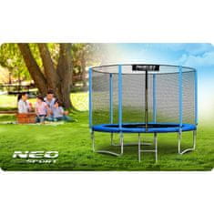 ACTIVESHOP Vrtni trampolin 10ft/312cm z zunanjo mrežo in lestvijo Neo-Sport