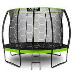 ACTIVESHOP 12ft/374cm profiliran vrtni trampolin z notranjo mrežo Neo-Sport