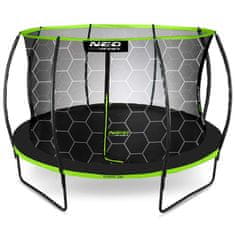 ACTIVESHOP 12ft/374cm profiliran vrtni trampolin z notranjo mrežo Neo-Sport