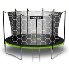 ACTIVESHOP Vrtni trampolin 12ft/374cm z notranjo mrežo in lestvijo Neo-Sport