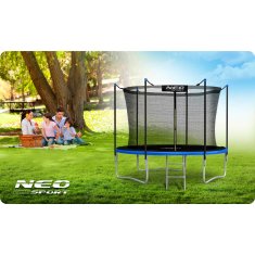 ACTIVESHOP Vrtni trampolin 6ft/183cm z notranjo mrežo in lestvijo Neo-Sport