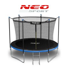 ACTIVESHOP Vrtni trampolin 6ft/183cm z notranjo mrežo in lestvijo Neo-Sport