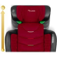 ACTIVESHOP Avtosedež Nukido Louis črna/rdeča 15-36 kg ISOFIX