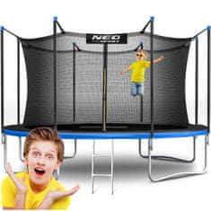 shumee Vrtni trampolin 12ft/374cm z notranjo mrežo in lestvijo Neo-Sport