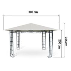 ACTIVESHOP Bež vrtni paviljon 3x3m 4934