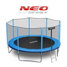 ACTIVESHOP Vrtni trampolin 13ft/404cm z zunanjo mrežo in lestvijo Neo-Sport