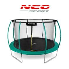 ACTIVESHOP 14ft/435cm profiliran vrtni trampolin z notranjo mrežo Neo-Sport