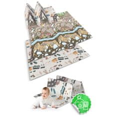 ACTIVESHOP Zložljiva podloga iz pene 200 x 180 x 1 cm Nukido NK-340 earth-train