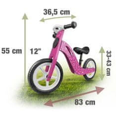 ACTIVESHOP Ricokids RC-614 leseno kolo za tek na smučeh roza barve