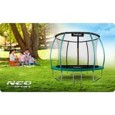 ACTIVESHOP Vrtni profilirani trampolin 8ft/252cm z notranjo mrežo Neo-Sport