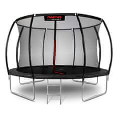 ACTIVESHOP 12ft/374cm profiliran vrtni trampolin z notranjo mrežo Neo-Sport