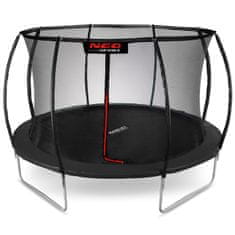 ACTIVESHOP 12ft/374cm profiliran vrtni trampolin z notranjo mrežo Neo-Sport