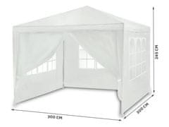 ACTIVESHOP Vrtni paviljon bel 3x3m 4936