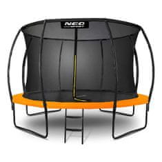 ACTIVESHOP 12ft/374cm profiliran vrtni trampolin z notranjo mrežo Neo-Sport