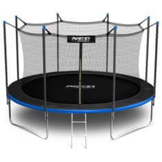 ACTIVESHOP Vrtni trampolin 13ft/404cm z notranjo mrežo in lestvijo Neo-Sport