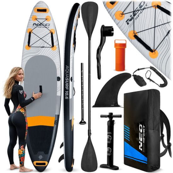 ACTIVESHOP Sup deska Aquasurf 320 x 81 x 15 cm Neo-Sport 170001