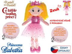 Princesa Babetka 35 cm lutka z mehkim telesom na baterije Češko petje