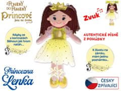 Lutka princesa Lenka 35 cm mehko telo na baterije češko petje