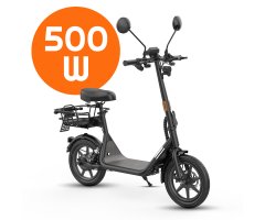 Qubo Best 14 električni skiro, 35,56 cm (14) gume, 500W motor, 504Wh baterija, vzmetenje, ogledala, košara