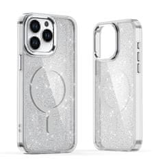 MG Glitter MagSafe ovitek za iPhone 16, belo