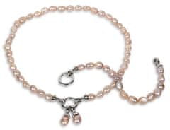 JwL Luxury Pearls Zapestnica iz pravih roza biserov JL0556