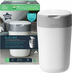 Tommee Tippee Twist & Click košara za plenice, bela