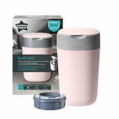 Tommee Tippee Košara za plenice Twist & Click, roza