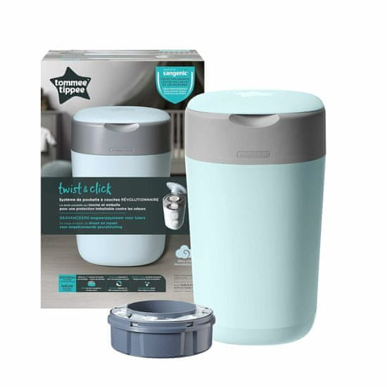 Tommee Tippee Košara za plenice Twist & Click, modra