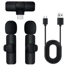 OEM Brezžični mikrofon 2 kosa. Sponka USB-C za Android