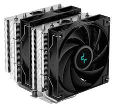 DEEPCOOL AG620 hladilnik za procesor, 2× 120 mm, črn