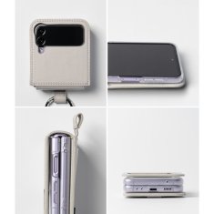 Miramarket RINGKE PODPIS FOLIO GALAXY Z FLIP 4 DOVE GREY