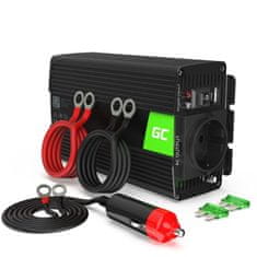 NEW Green Cell - Pretvornik napetosti Inverter 12V na 230V 300W/600W Modificiran sinusni val