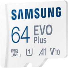 Miramarket Samsung microSDXC EVO Plus - 64 GB UHS-I U1 A1 V10 pomnilniška kartica z adapterjem