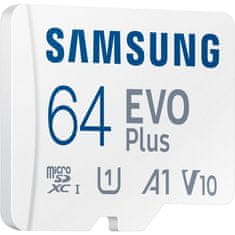 Miramarket Samsung microSDXC EVO Plus - 64 GB UHS-I U1 A1 V10 pomnilniška kartica z adapterjem