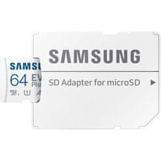 Miramarket Samsung microSDXC EVO Plus - 64 GB UHS-I U1 A1 V10 pomnilniška kartica z adapterjem