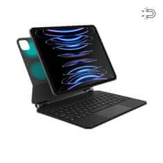 NEW ETUI+KLAVESNICA JCPAL IPAD AIR 10,9-palčni 4/5 GEN, IPAD PRO 11-palčni 1/2/3/4 GEN FOLIOKEYS PRO SLIM s TRACKPAD (črna)