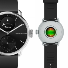 Miramarket Withings Scanwatch 2 - ura z merjenjem EKG, pulza in SPO2 ter merjenjem telesne dejavnosti in spanja (38 mm, črna)