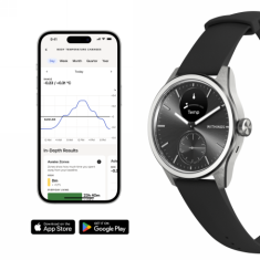 Miramarket Withings Scanwatch 2 - ura z merjenjem EKG, pulza in SPO2 ter merjenjem telesne dejavnosti in spanja (42 mm, črna)