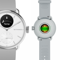 NEW Withings Scanwatch 2 - ura z merjenjem EKG, pulza in SPO2 ter merjenjem telesne dejavnosti in spanja (38 mm, bela)