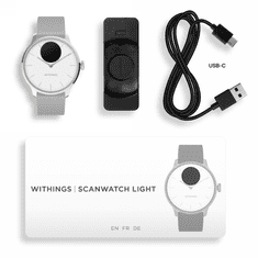 Miramarket Withings Scanwatch Light - hibridna pametna ura (37 mm, bela)