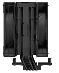 DEEPCOOL AG400 Digital Plus ARGB hladilnik za procesor, 2× 120 mm, črn